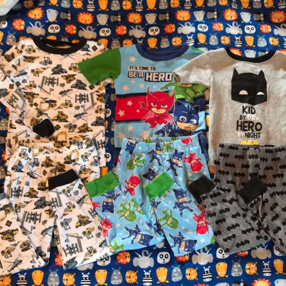 3 sets of pajamas